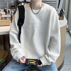 主推L-8XL360克提花大码圆领休闲卫衣男109-W1588款-P38，男装卫衣，星座109