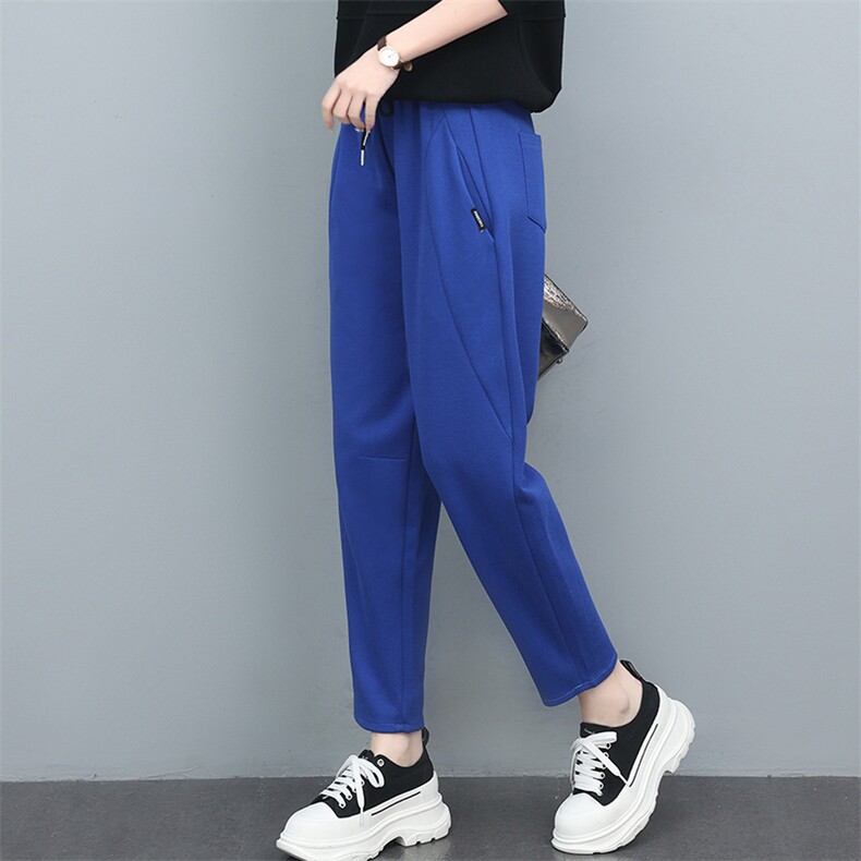 长期现货，运动裤女秋季新款宽松休闲裤2022新款纯色显瘦长裤，女装休闲裤，涵誉