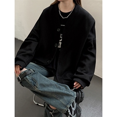 现货380克重磅百搭情侣开衫休闲卫衣外套特批40，女装短外套，星座510-1