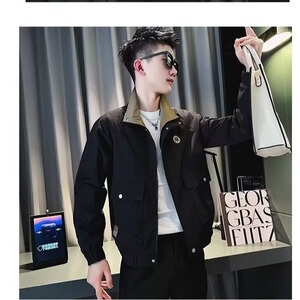 1506/QXX110/P52潮牌工装外套男高级感痞帅短款夹克图片