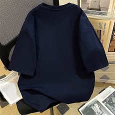 网络图现货美式潮牌重磅五分袖T恤ins简约印花短袖JB1550-P19，男装T恤，星座715-7