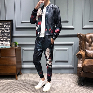 2021春秋季新款美女冰丝夹克套装男  钱塘3029-6005 真模图片