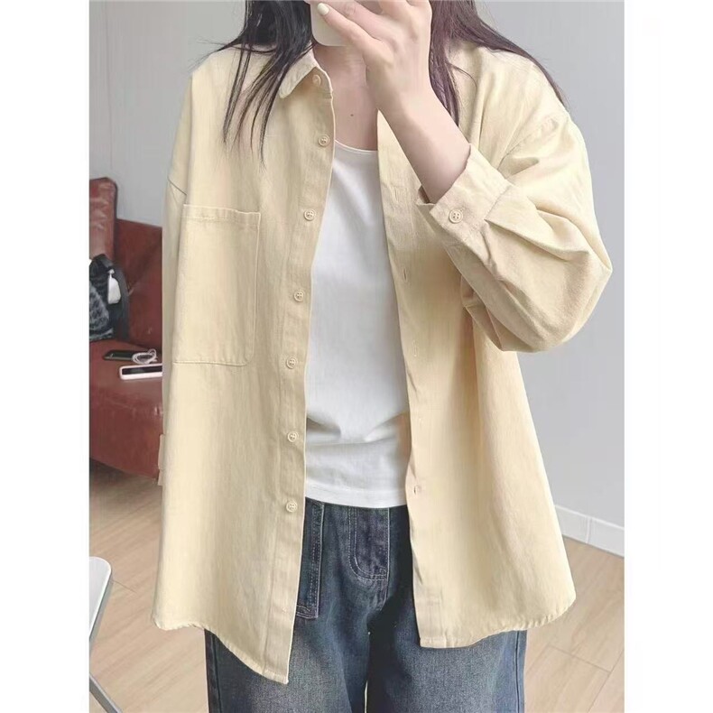 【有货】DCSA244-特批40多巴胺紫色长袖衬衫男女秋季纯棉情侣衬衣,男装衬衫,星座603-2