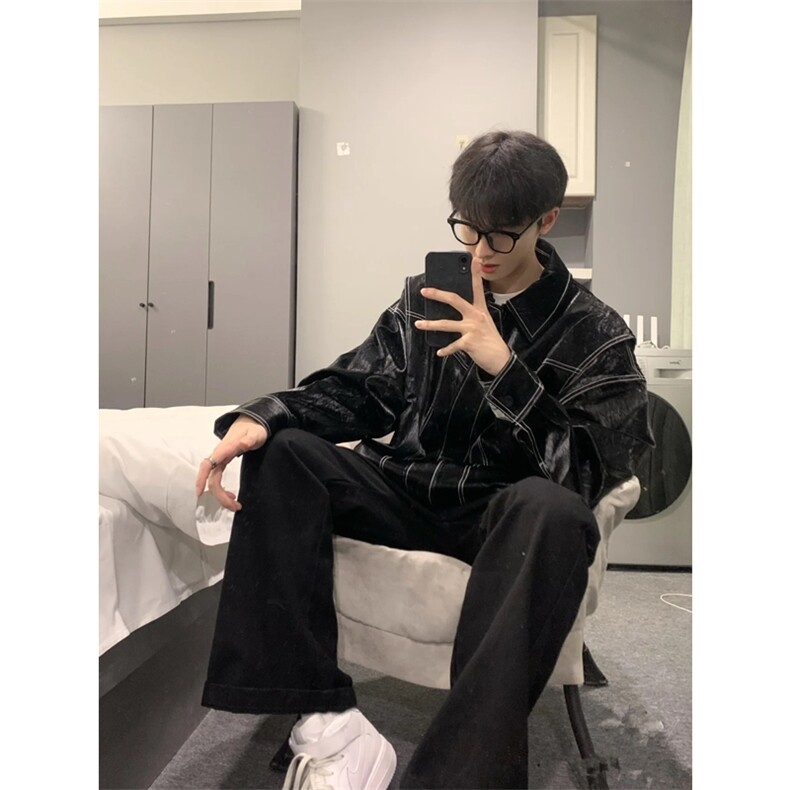 直播品质多结构复古皮衣潮牌假两件皮夹克X1213-DY2316-特P108,男装夹克,星座1213