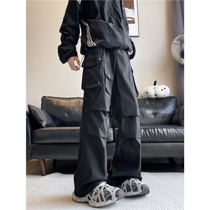 多口袋工装休闲裤男士韩版潮流高街帅气2024冬季ins长裤K5919-P53,韩星搭配礼服图片