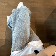 水洗星空纹提花牛仔裤高街vibe风裤子痞帅垂感直筒裤NA015，男装牛仔裤，星座1116A-1（原606A）