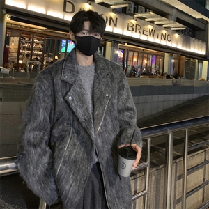 秋冬装韩系短款毛呢大衣男高级感痞帅夹克外套812-F651-P118图片