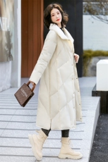 秋冬新款时尚简约百搭女士立领中长款羽绒服保暖外套，女装羽绒服，海爱依仁