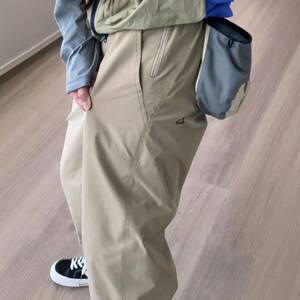 日系小三角白标宽松锥形休闲裤美式长裤男女防风水裤子登山冲锋裤图片