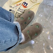 秋冬韩版刺绣情侣棉拖鞋ins居家室内加绒加厚防滑潮拖男T，男鞋拖鞋，星座1501