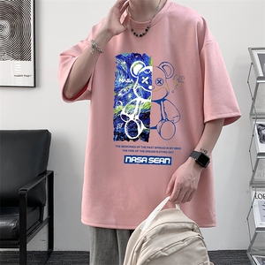 麂皮绒短袖t恤男大码半袖男 JD82290-P25图片
