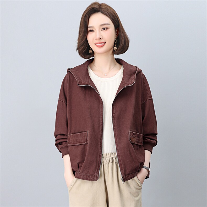 短外套女2025春秋新款休闲百搭复古夹克上衣,女装短外套,忆绮罗