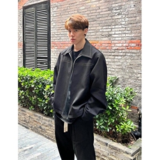 春秋季新款黑色时尚美式复古刺绣宽松休闲翻领夹克外套J777，男装夹克，星座1116A（原606A-3）