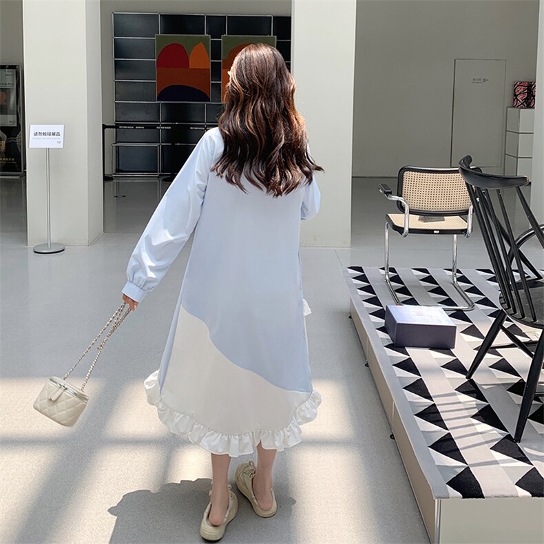 蕾丝马甲连衣裙女2025秋新款气质甜美减龄不规则衬衫裙,女装连衣裙,浙宝276（原081）