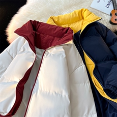 ！2025新款加厚棉服冬季拼色情侣立领棉衣CM98812-P70特，男装棉衣，星座815A