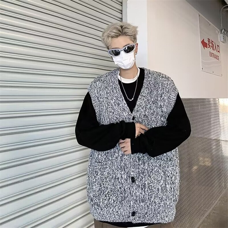 亲肤绒高质量针织背心男女韩版潮流2024秋冬毛衣马甲MZ467-P59,男装背心/马甲,星座412-2