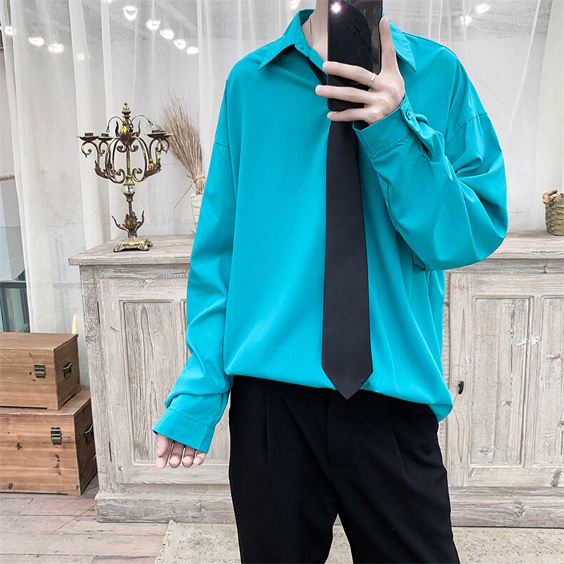 现货纯色长袖衬衫男KD221-P40图片