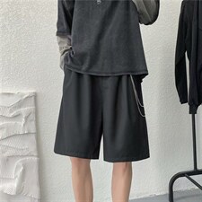 短裤夏季ins网红超火直筒休闲五分裤港风痞帅学生中裤K1259-P28，男装休闲裤，星座512-4