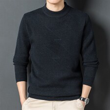 休闲商务纯色毛线衣中青年男厚毛衣爸爸雪装打底衫YYJ35-P110图片