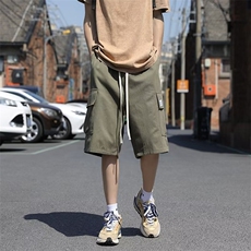 夏季原宿五分裤休闲裤流行时尚潮牌男日系工装裤时尚都市，男装休闲裤，星座716-3