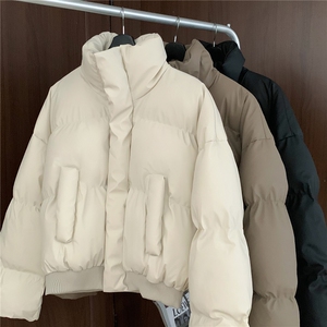 美式冬季复古短款棉服男潮高级感设计感加厚外套情侣D499特P72