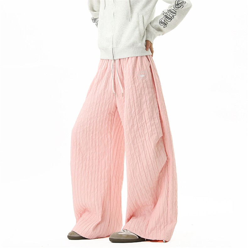 2025秋季新款卫裤美式高街hiphop垂感运动裤12XZ211-1-K2571-P60，男装休闲裤，星座211-1
