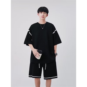 2024夏季套装男半袖t恤圆领宽松套装TZ08-P70
