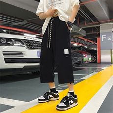 2023夏季新款港风外景大码休闲工装七分裤M-5XHK22259-P40，男装休闲裤，电商A022