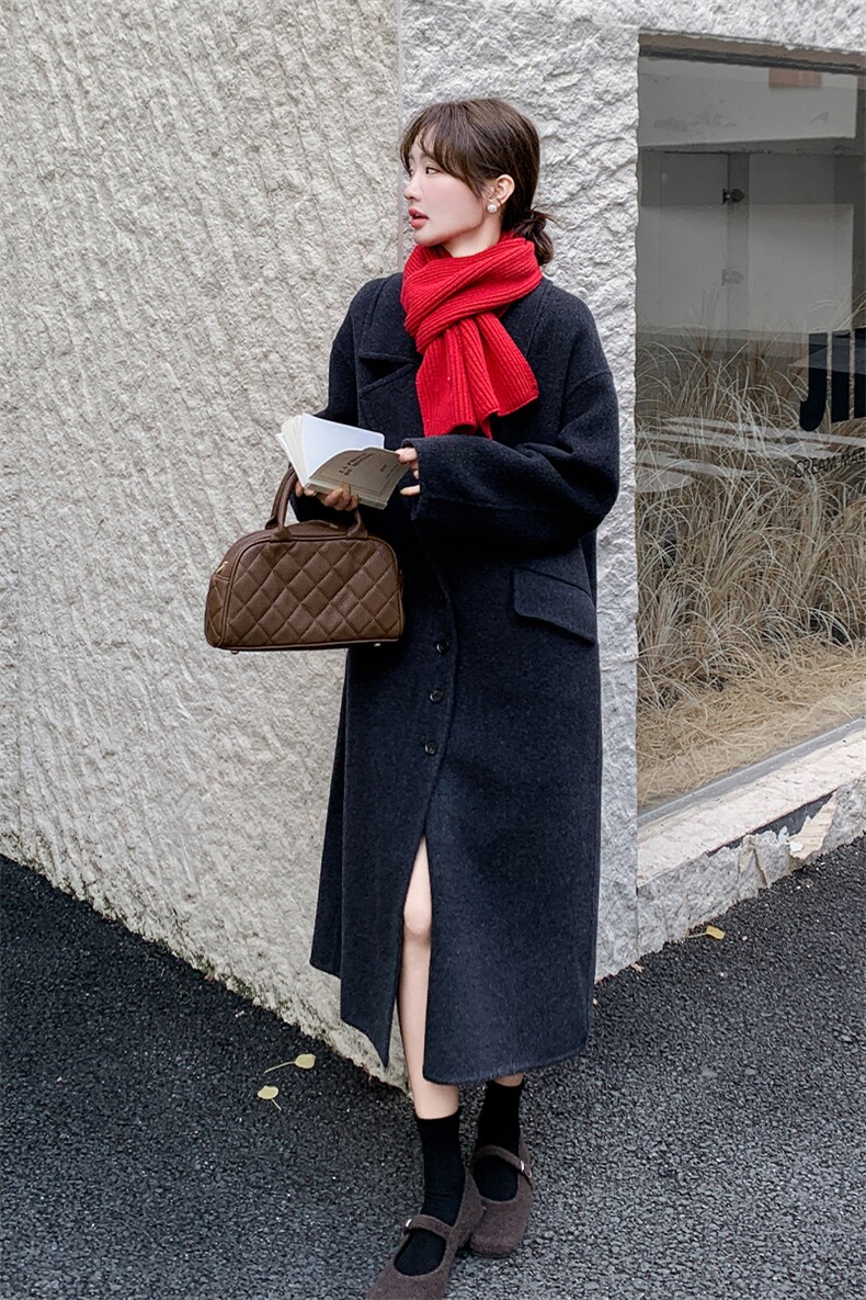 冬季现货韩版设计70毛双面呢大衣618-P300-K438,女装毛呢外套,2C108