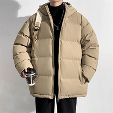 冬上新青少年加棉加厚棉服潮休闲百搭连帽棉衣外套男女9979-P80，男装棉衣，电商A441-1