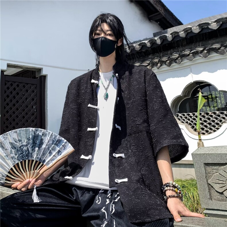 短袖提花春季2024新款风W1279P40,男装T恤,星座1116-2