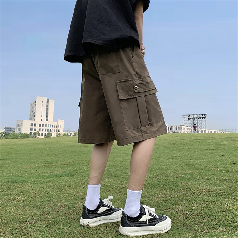 休闲短裤男士韩版潮流大口袋百搭2024夏季新款ins五分裤K5483-P32,男装牛仔裤,星座412-2