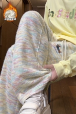 重磅500g刺绣腊肠狗大码保暖银狐绒彩虹裤男K5978J加绒-特P45控88，男装棉衣，电商A001-1