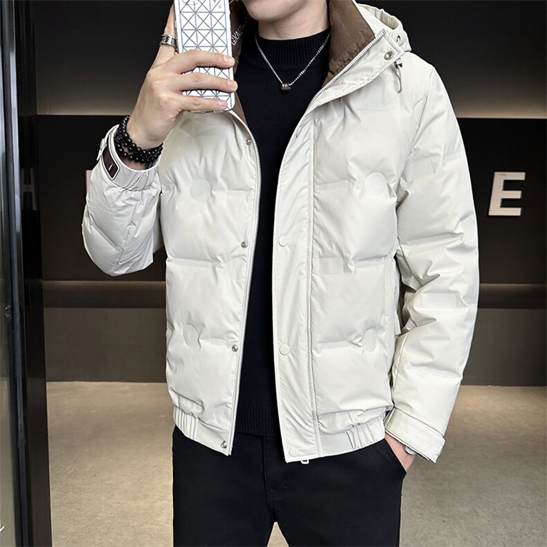 Q2-3J-2126控239男士连帽羽绒服冬季通勤加厚冬装外套时尚百搭，男装羽绒服，电商B388