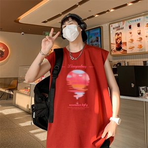 已注册直播抖音品质重磅纯棉250克男无袖背心T恤T599P28控39图片