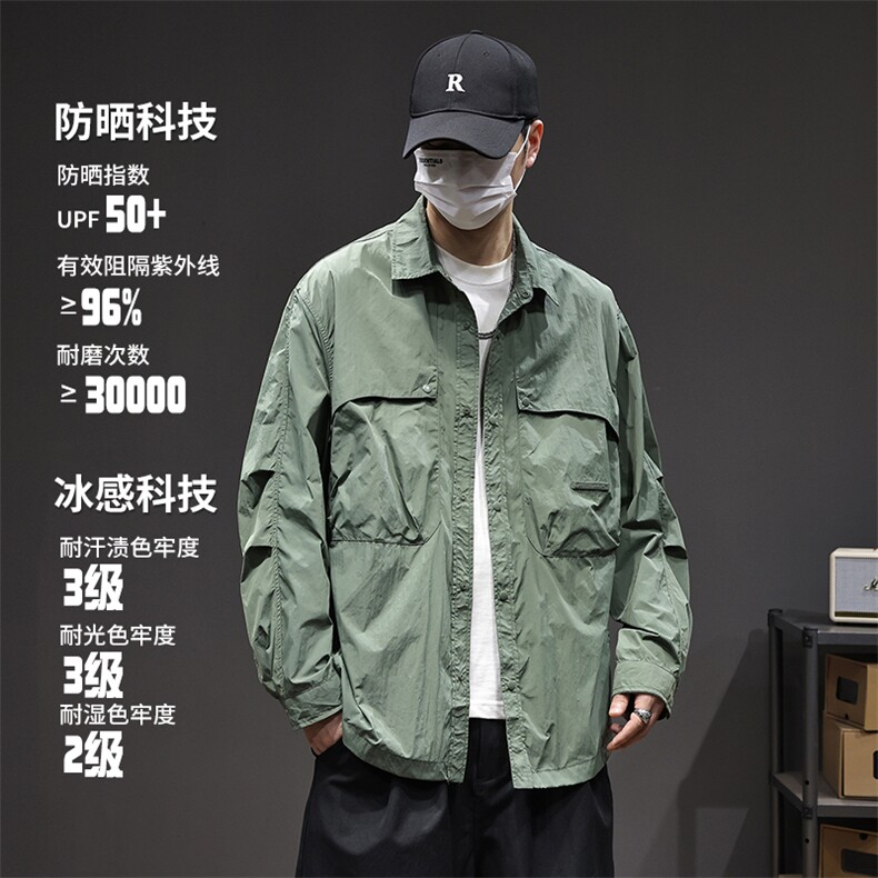 【限价129】2025男三防外套宽松春装山系户外防晒功能大口袋图片