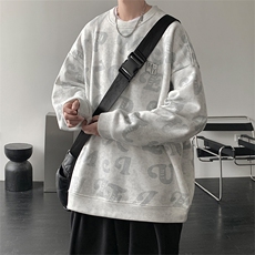 开春新款美式满印数码印花卫衣男高街bf风潮流上衣MY02391-P40，男装卫衣，星座308B-1