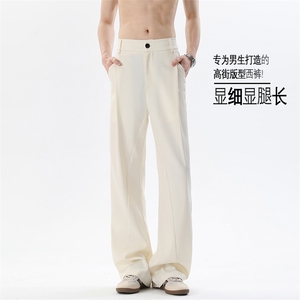 2026 春季新款 无影墙美式微喇拼接西裤M-5XL HK26051-特P30图片