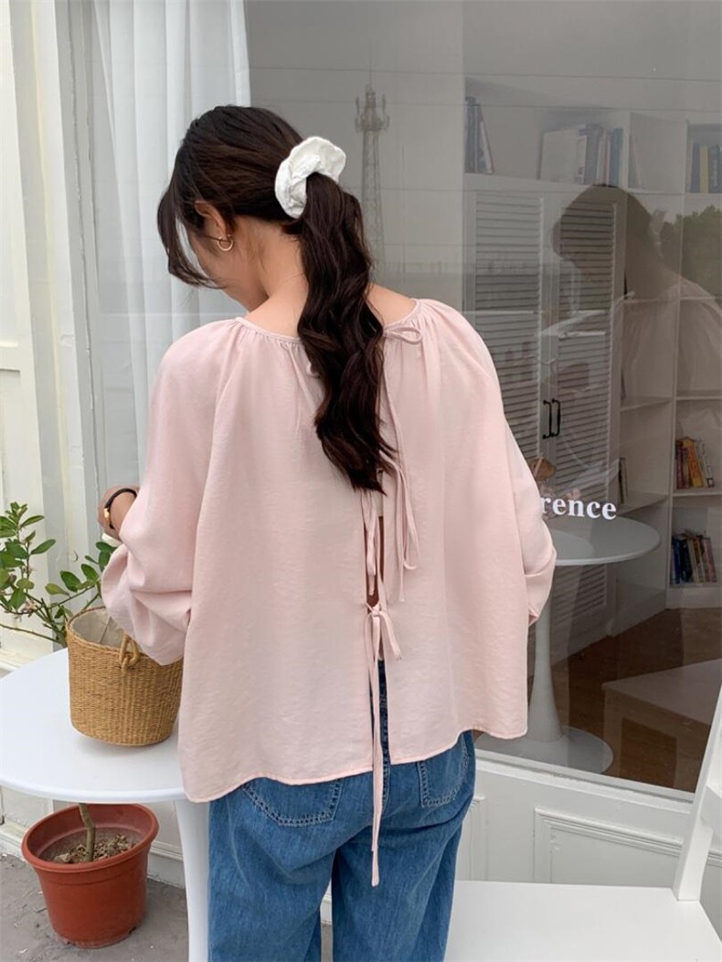 韩系后背系带小衫防晒衣，其它，DAP