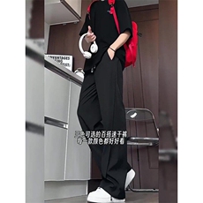 抖音品质夏季薄款冰丝休闲裤速干长裤子K2530P25，男装休闲裤，星座1904A
