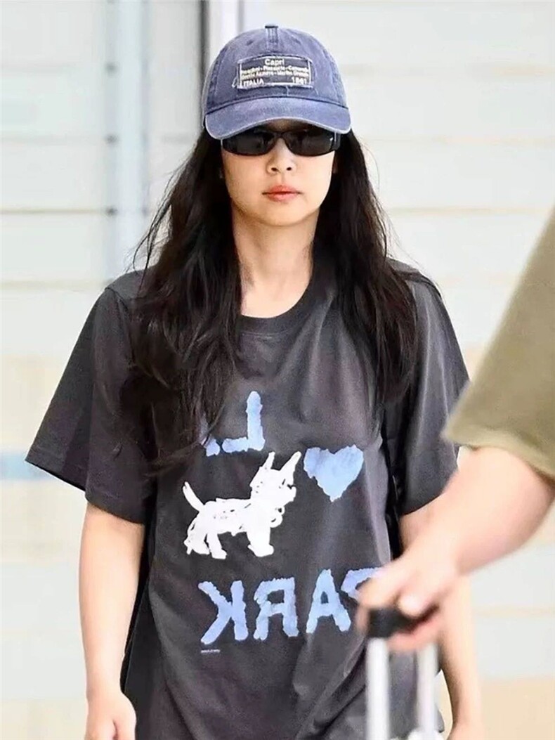 修狗云柔精梳棉针织T恤,女装T恤,湘姗