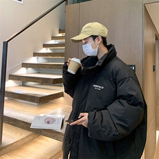 冬季新款潮流加厚潮面包服棉服男高街ins立领棉袄上衣W6381-P78，男装棉衣，星座512-2