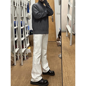 B221 美式ins高街加绒加厚牛仔裤 LK23010-P60 控78 加绒P70 控98图片