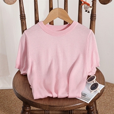 精仿羊毛儿童短袖，童装儿童针织衫，牧雅羊绒