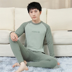 秋衣秋裤男士保暖内衣秋冬季薄款抗菌莱卡棉套装TZ3808-P50，男装休闲套装，星座310B-3