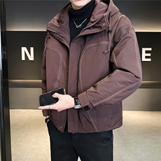 标50绒户外工装男士羽绒服冬季2025新款加厚外套A313-6610-P255，男装羽绒服，电商A313