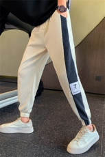 社会小伙秋冬季男士拼色束脚休闲裤时尚百搭卫裤C208-6770-特P58，男装休闲裤，电商C208