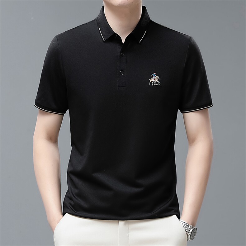 夏季男士短袖休闲t恤百搭polo衫中年爸爸夏装上衣QP1630-P55,男装Polo衫,星座1105-3