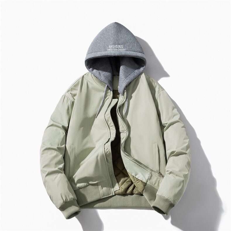 现货3色欧美街头酷炫棒球服飞行服夹克棉服外套,男装棉衣,电商A105