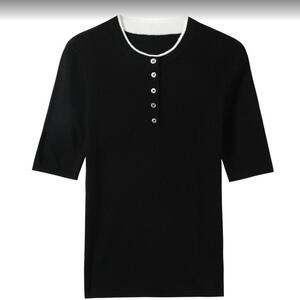 扬子纱精纺羊毛夏季新款短袖图片
